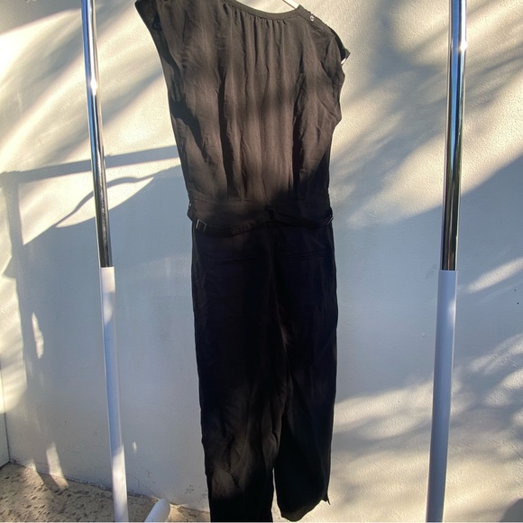 Armani Exchange Black Cargo Jumpsuit Size 0 - Picture 6 of 10